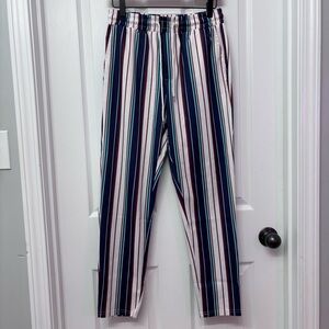Striped Elastic Waist Pull-On Pants | Shein Size S